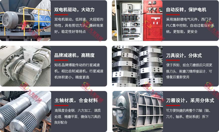 彩鋼撕碎機配置