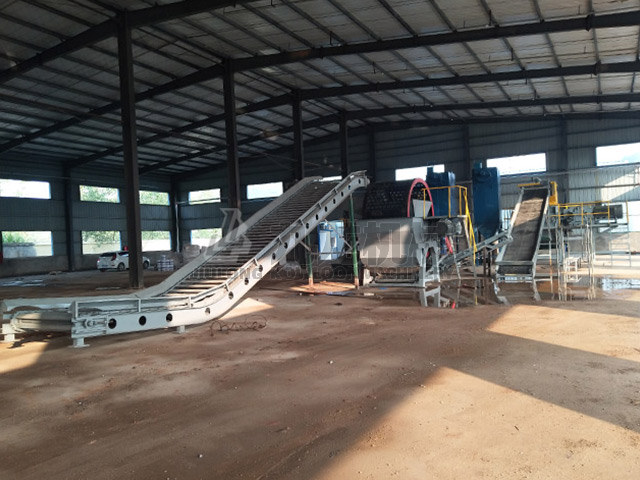 江西輪胎顆粒處理現場