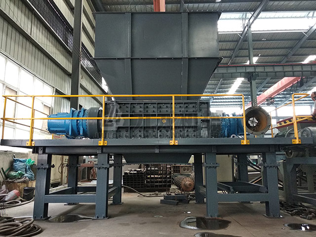 湖北生物質秸稈破碎現場